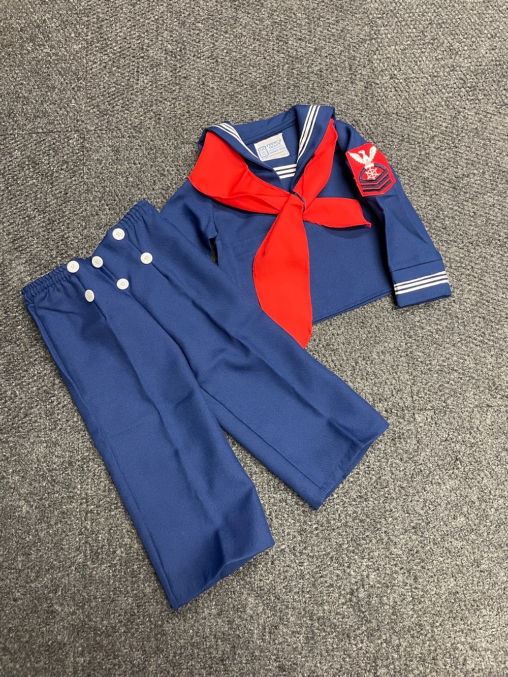 Vintage French Toast Boys 2pc Sailor Suit size 24 months 70s 80s Patriotic Navy